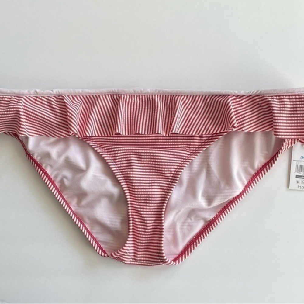 Time and Tru Women’s‎ Striped Ruffle Bikini Bottoms Bathing Suit - XL (16-18)